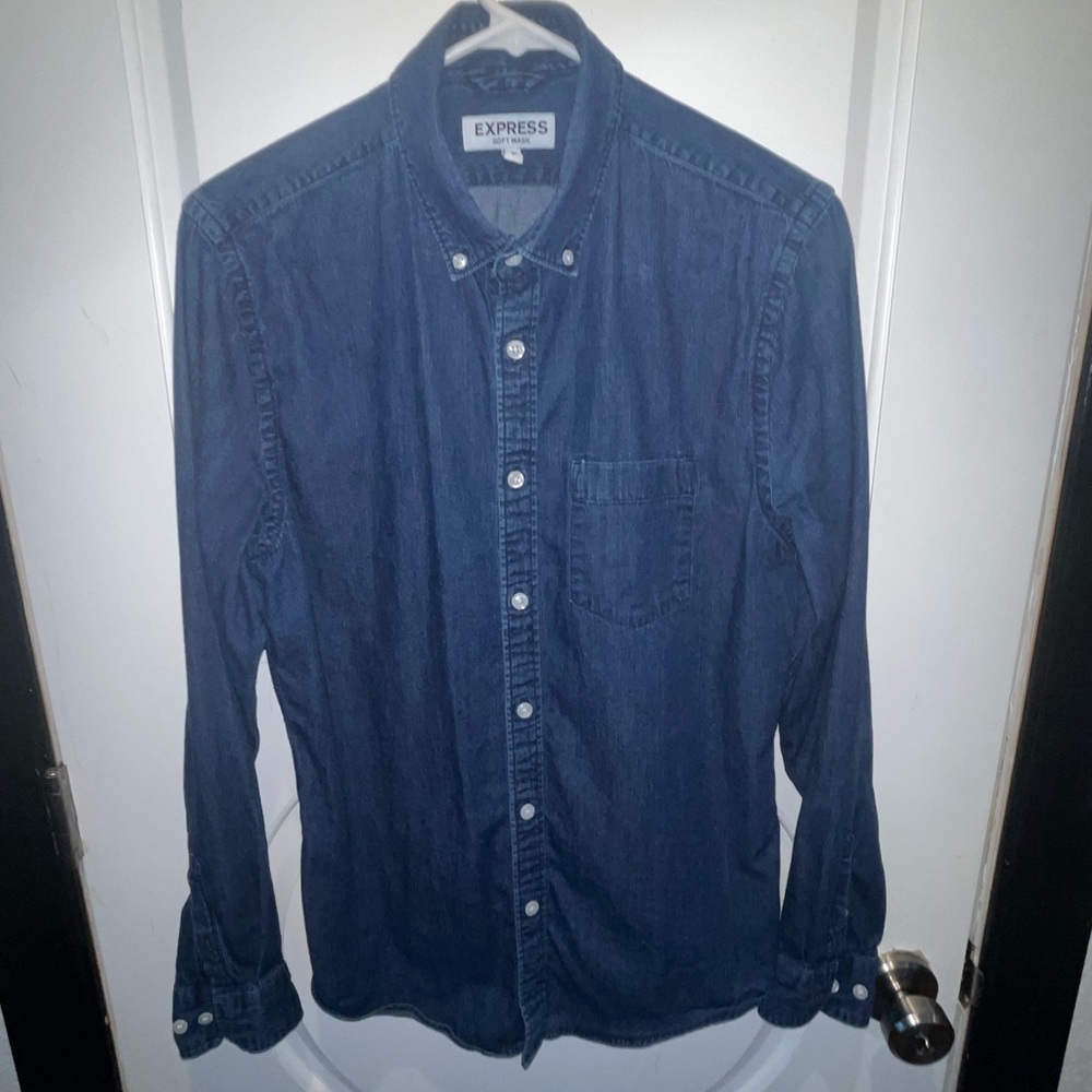 EXPRESS - 100% cotton // casual slim fit button down